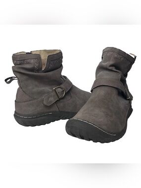 JBU by JAMBU Dottie Weather Ready Ankle Boots Grey Taupe Suede Women’s Size 9